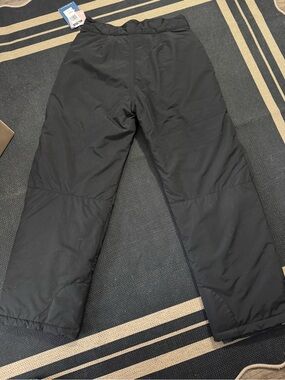 White Sierra Black Ski Snow Pants - Insulated Winter Trousers